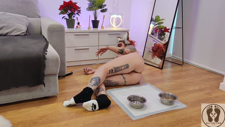 All You Can Fetish: Transformación corporal en sofá ppy uppy en pezones embarazadas de...