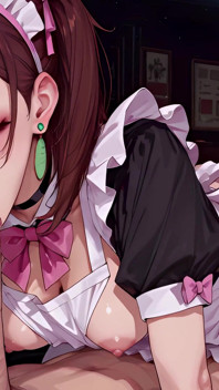 Camarero Momo Ayase se la follan por consejos en el trabajo, Dandadan, mamada, anal