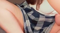 Foot Teasing Small Sexy Feet Fetish While Masturbating