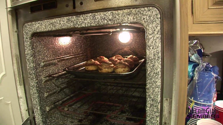 Dream Girls: Big tit freak cooks naked in my kitchen