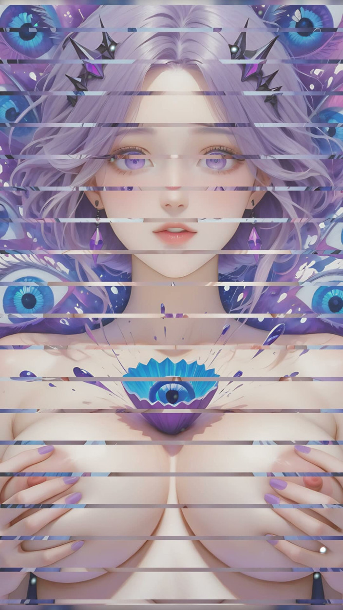 LustRender: Awe Amid Sapphire a Amethyst Orbs