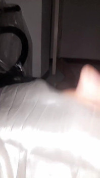 Satin 웨딩 드레스에 사정
