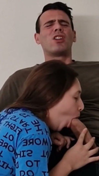 Een lul zuigen met syfilis