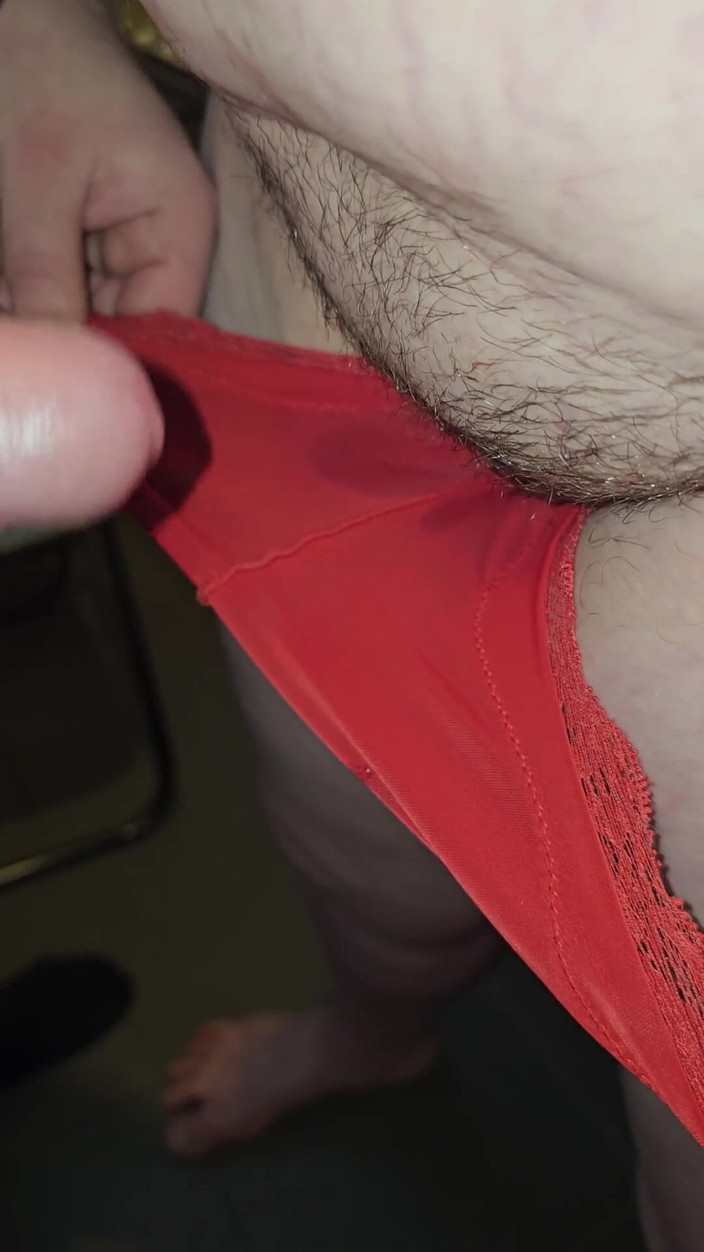 Ladybottox: Pervert Cums on My Hairy Pussy Big Dick Head
