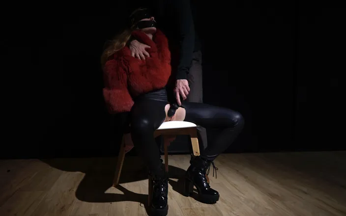Ruda Cat: Enjoying Male Domination and Orgasm Control in Fur Coat, Leather...