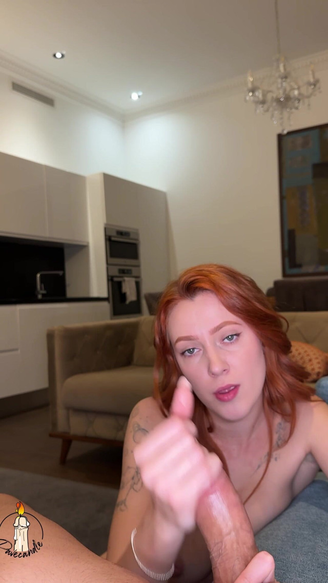 Handjob with Huge Load! POV Style Vertical (Cherrycandle)