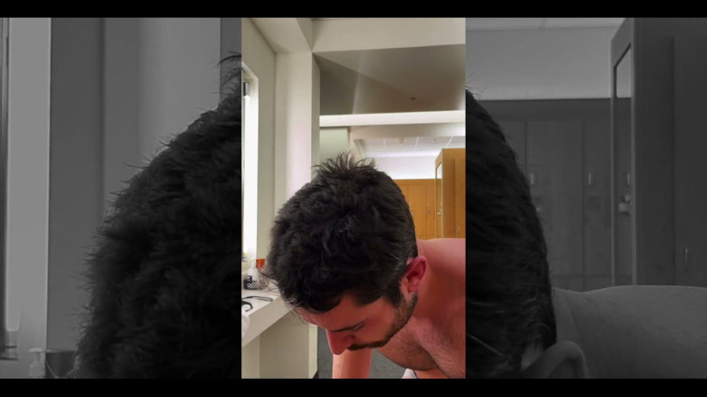 Jay Stroke: Drying off Locker Room After My Post-workout Shower