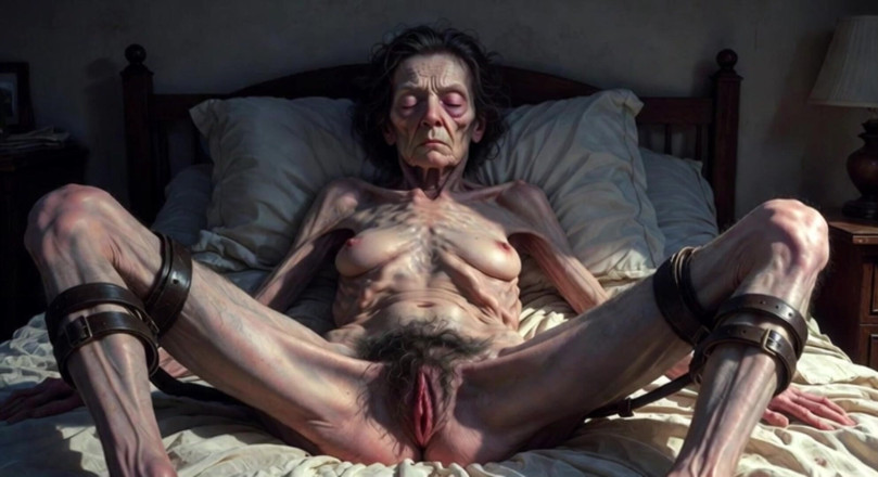YOUR BEST FANTASY: ยาย 85 ปีถูกมัด - หีขนดกเปิดใหญ่ขอน้ําแตกข้างใน