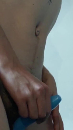 Ftm Plays with His Wet Boy Pussy Until He Cums