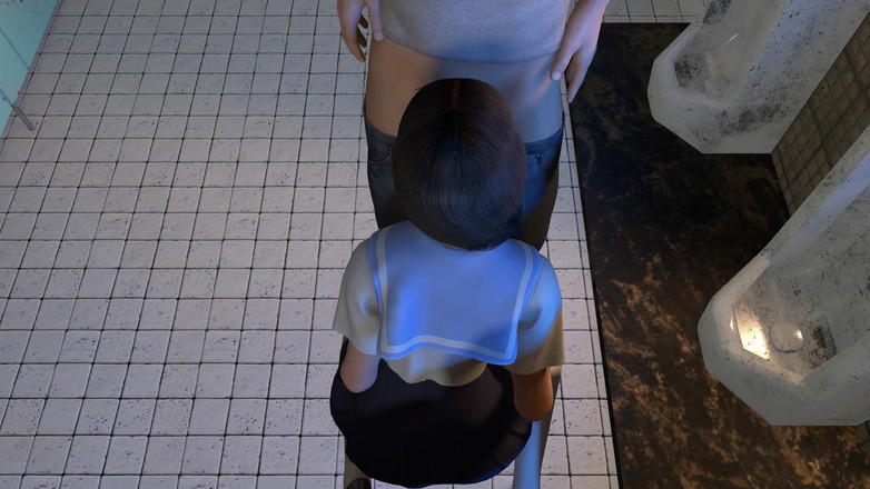 Wraith ward: 两个女孩在浴室里跟踪一个男人玩3P