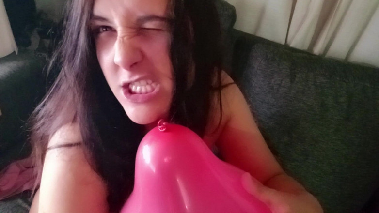 Bunny Looner: Ściskający balon całym moim nagim ciałem - króliczek looner