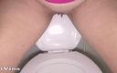 Wet Vina: Sexy BBW MILF Peeing Standing in Toilet
