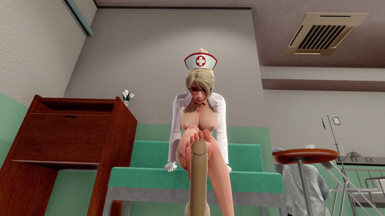 Waifu club 3D: Mercy sega con i piedi il tuo cazzo pov
