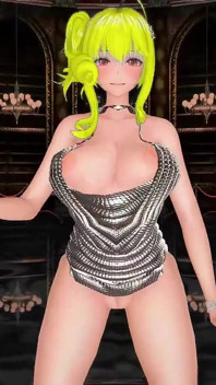 Azur Lane St Louis Half Nude Dance Nayeon-pop Hentai Mmd 3D Blonde Hair Color Edit Smixix