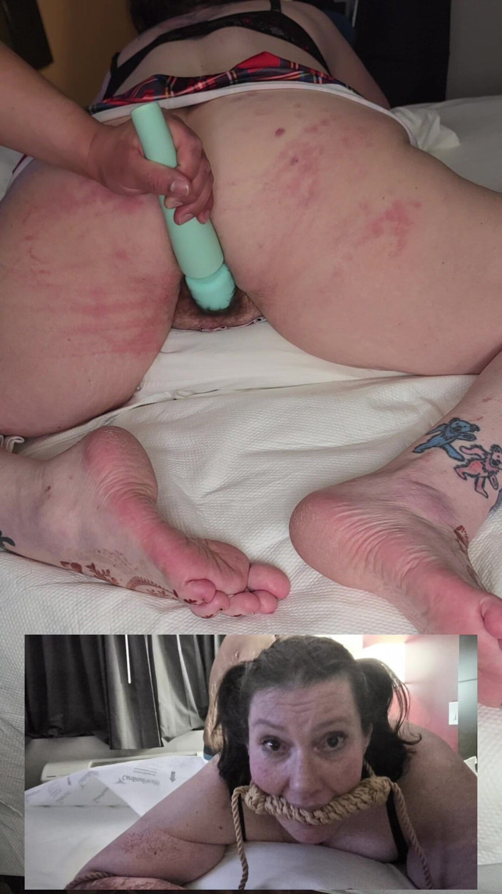 CrippleFreak4U: BBW Cripple w mundurze college'u dostaje bum beat przez tego...