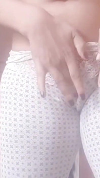 Masturbatie in panty
