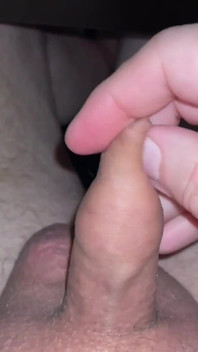 Chubby Man with Small Tiny Little Penis - Foreskin Play