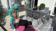 Bareback cum inside studio: Nick Spears ošukal Rawby Kevin David