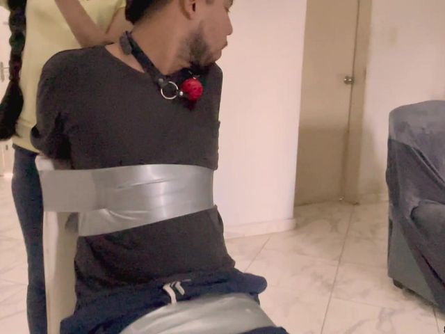 Total Control: Bound Femdom Experience with the Handgag Squad (Selfgags femdom bondage)