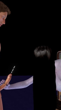 Sadako handjob (chiếc nhẫn - hoạt hình Halloween)