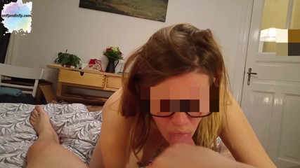 ENFJandINFP: Shy teen is blowing and deepthroating big cock