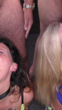 La sexy Kimberley et Niki se font recouvrir de sperme 2