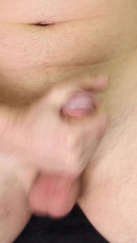 Getting hard with pants on and jerking off with dirty talk