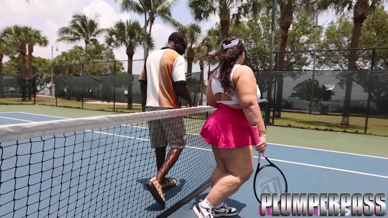 Plumper pass: Plush Plumper Luna Lark Takes BBC Balls After Tennis