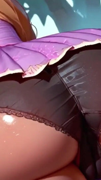 JOI를 괴롭히는 오지는 보지 카멜토 블랙 레이스 팬티