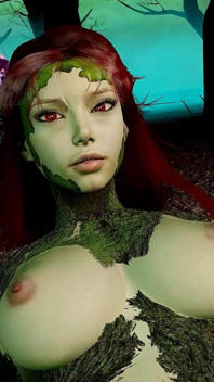 Một dryad nắm lấy một người đàn ông trong rừng
