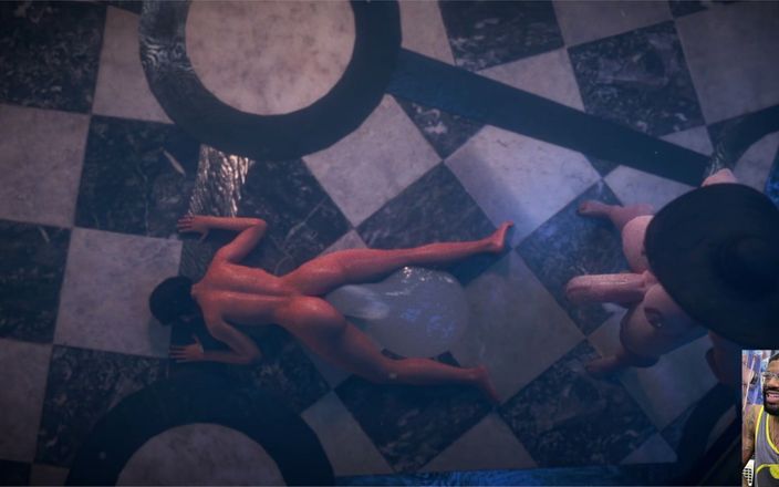 L6RD7BLU3 FUTA: 巨乳の硬いコックレディDがタイトなケツ穴ジルバレンタインをファックし、温かい精液を大量に射精