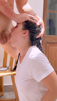 I Swallow My Neighbor's Anal Creampie Coming Out of My Ass