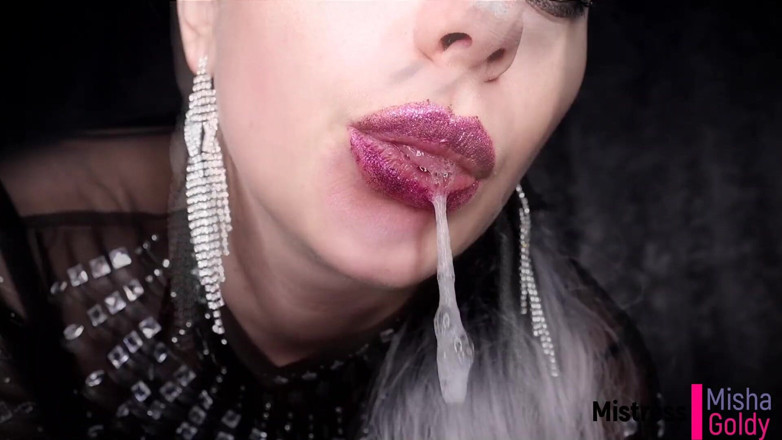 Goddess Misha Goldy: Göttin Spuck-anbetung und spucke demütigung für verlierer!