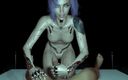 Wraith ward: Robot kız bakış açısı mastürbasyon | Cyberpunk porno parodi