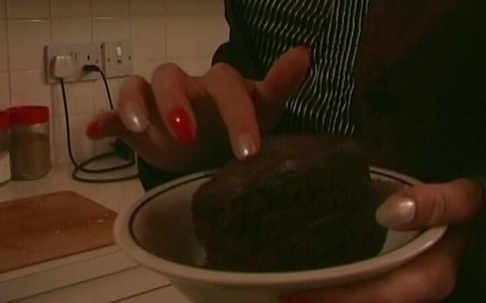 German's Fetish: German Babe Eating Cake with Cum on It