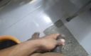 Wheyincognito: Extremely Hot Boy Masterbating in the Bathroom During Washing Clothes