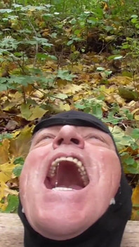 Slave Quasimodo Spitting Outdoor by German Proll Doms