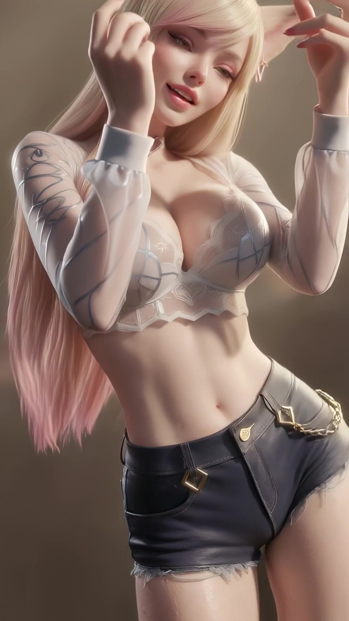3D-Hentai Games: Ahri's Tempting Dance Laysha - Chocolate Cream