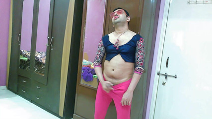 Cute & Nude Crossdresser: Sweet sissy crossdresser femboy Sweet Lollipop in a top with...