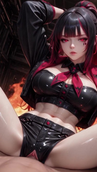 Hell Huntress Vexara - Gates of Fire Pov - Ai Dihasilkan