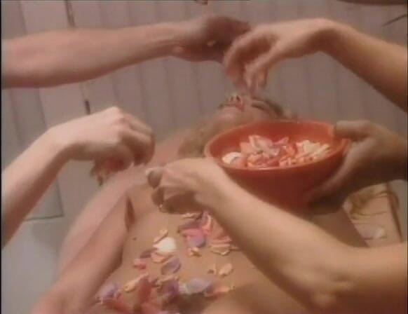 European Classics: Blonde beauty sensually touched by many hands