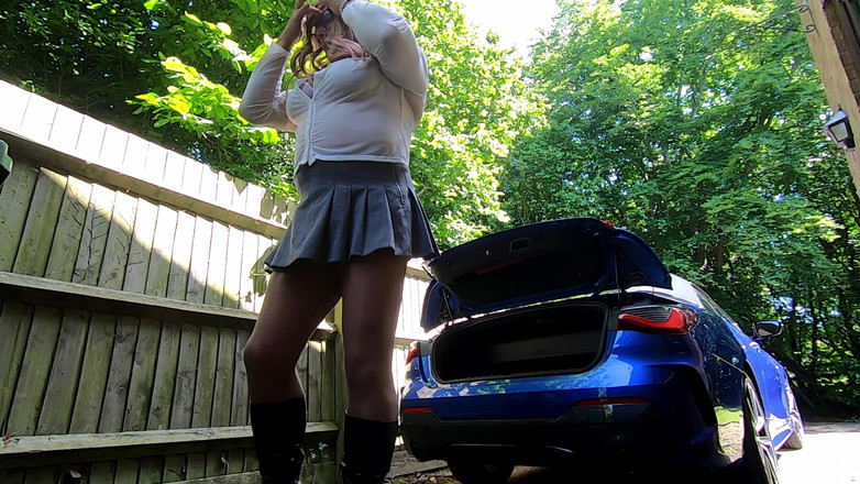 Kellycd2022: Amatérský crossdresser Kellycd2022 Sexy MILF v botách Hladké punčocháče Minxys...