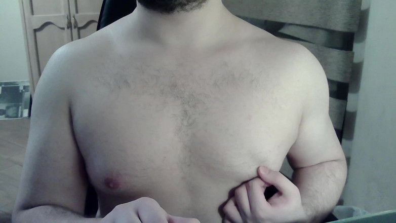 Himbo_Fox: Sexy Beefy Camboy předvádí zboží během show