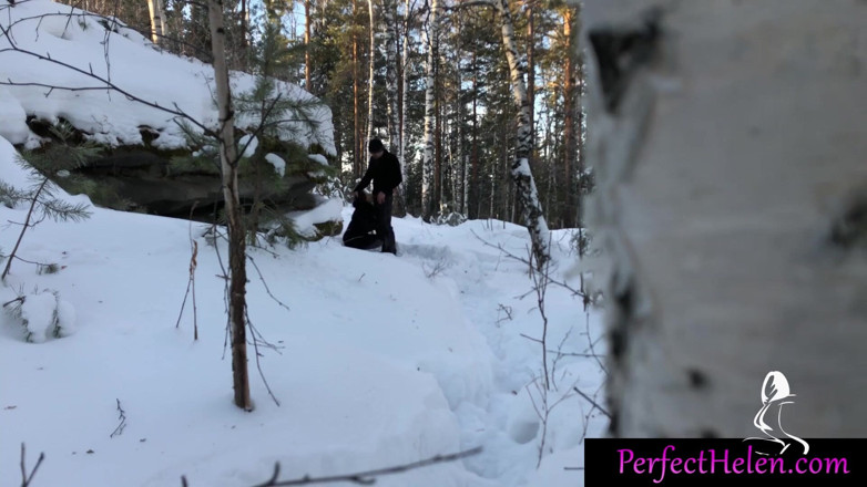 PerfectHelen: Teen deepthroat and hardcore fuck outside in the forest - cum...