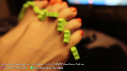 Dr. Foot Queen Goddess: Pedikur telur Pedi (oren) bahagian 4
