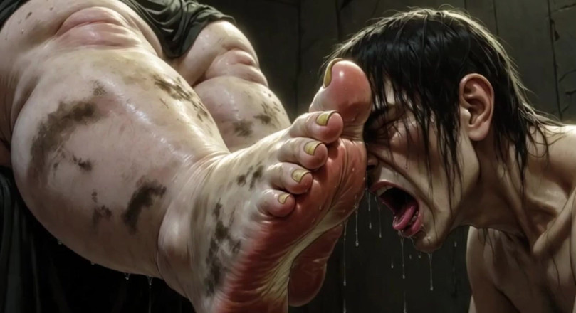 YOUR BEST FANTASY: Giantess Massive SSBBW Foot Worship - Male Slave Licking Her Big...