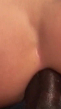 Busty girl anally fucked outdoor from BBC dude