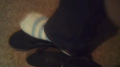 Black Dress Shoes & Cute Fuzzy Striped Dirty Socks (no Audio) thumbnail