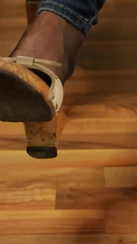 Worn Heels, Soft Soles - Slow Dangling in Stockings
