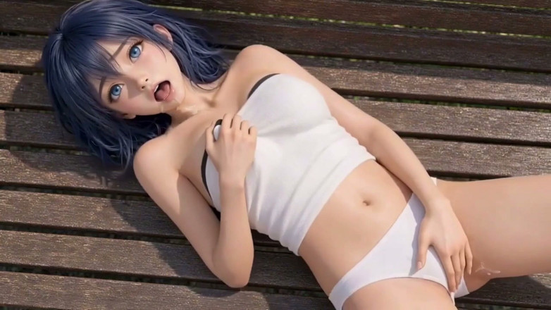 Wertstofsamler: 3d Anime workfreak, 5 milionów wyświetleń specjalnych, niebieskowłosa Anime Girl w...